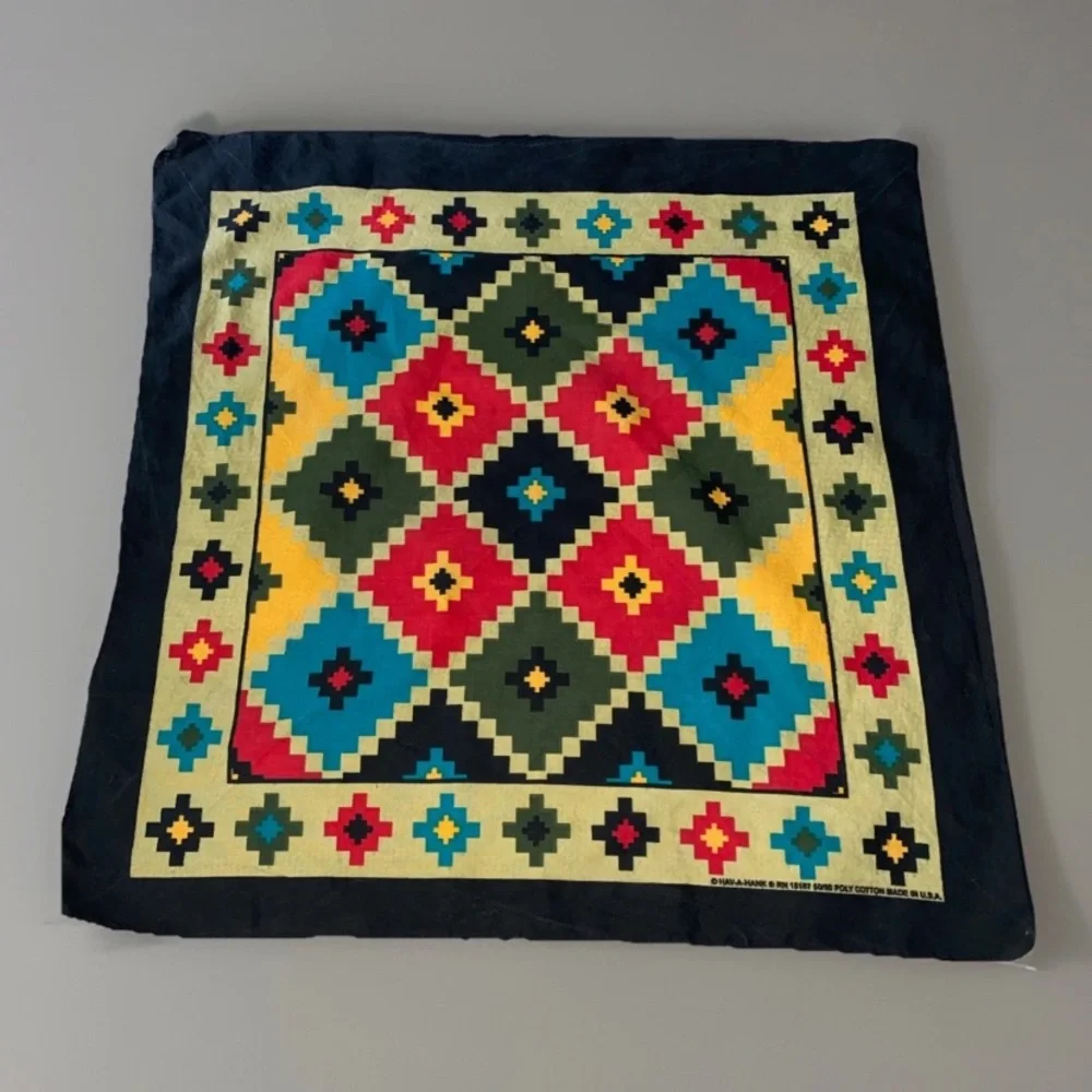 SOUTHWESTERN Bandanna Cotton, Poly USA Made‎ Vintage Multiple Colors